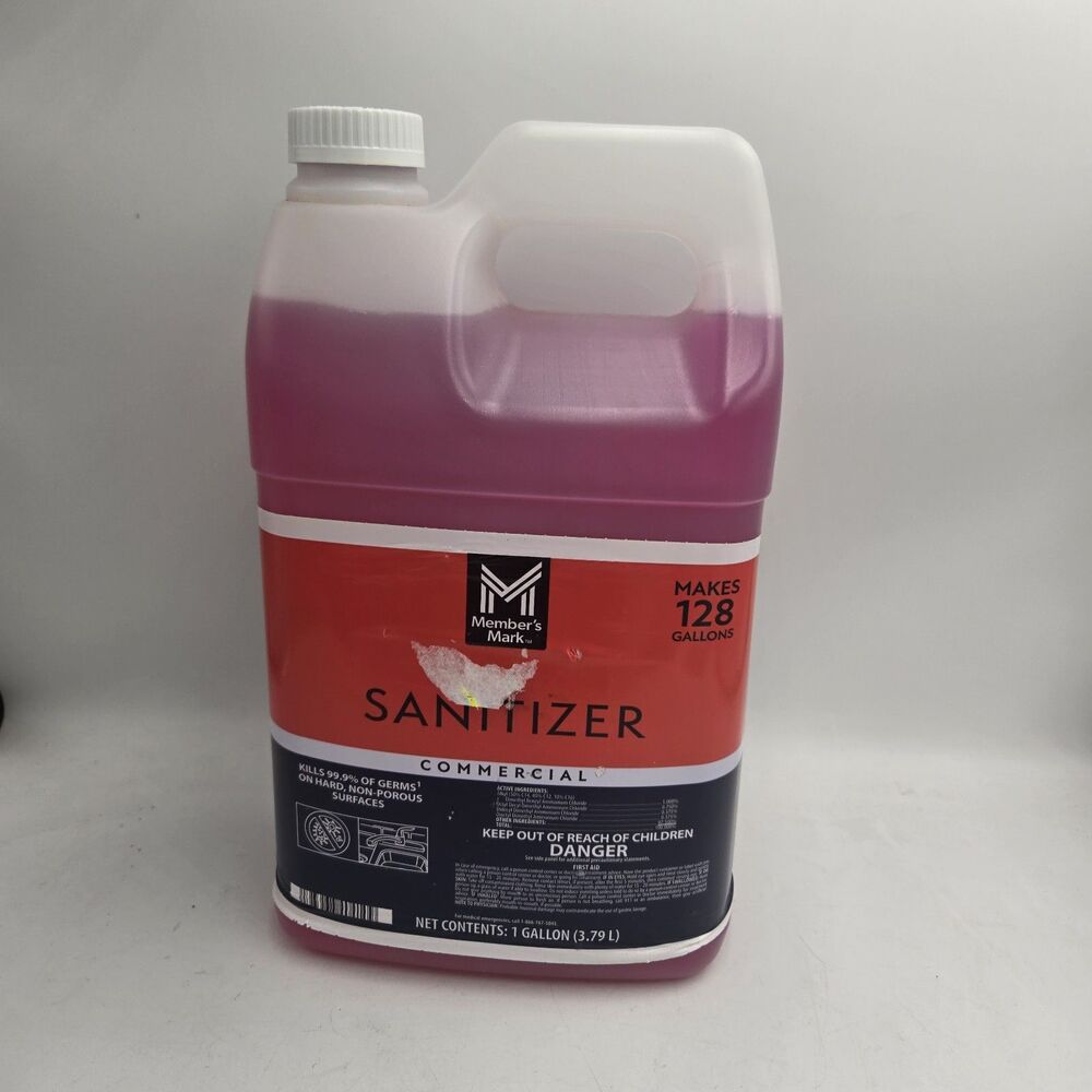Member's Mark Concentrated Commercial Sanitizer 1 Gallon New Sealed